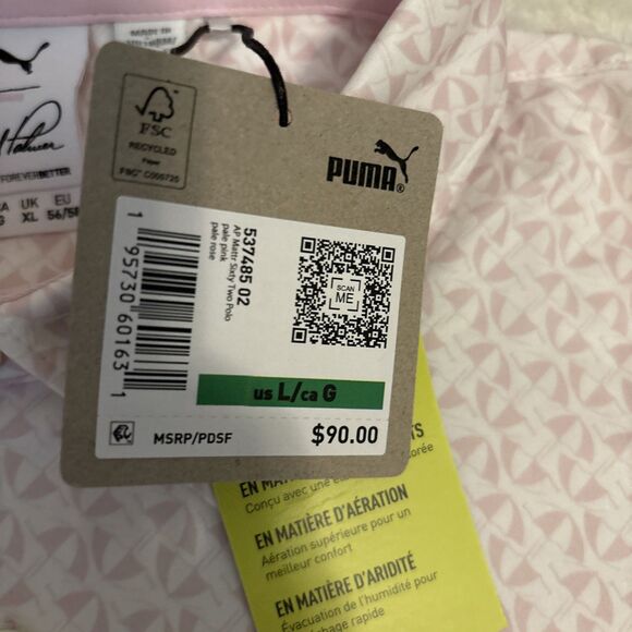 Arnold Palmer Golf Polo Shirt Men’s Size Large Umbrella Logo Short Sleeve 40 UPF - Picture 16 of 16